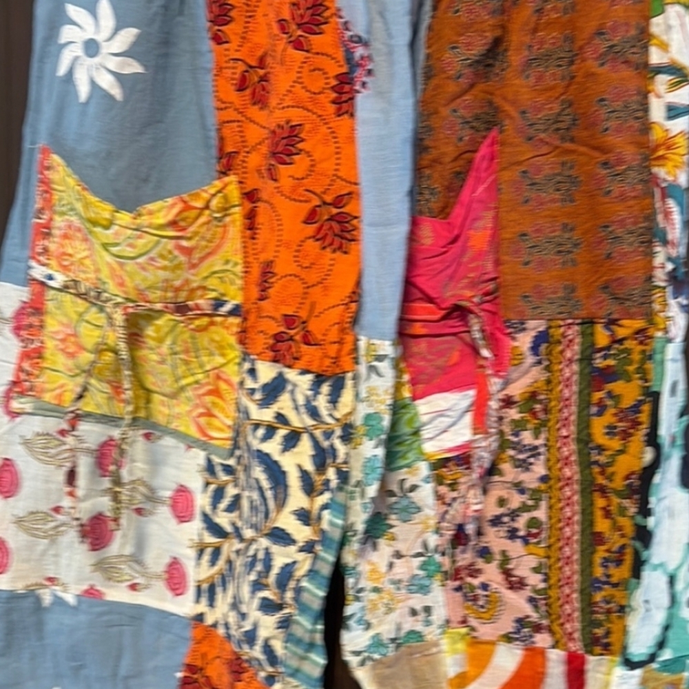 Jessica Multicolor Patchwork Pants - image 3